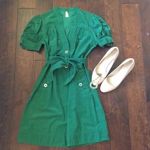 Anthropologie Green dress